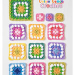 Easter Granny Squares Free Crochet Pattern