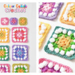 Easter Granny Squares Free Crochet Pattern