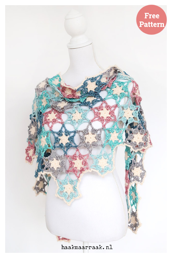 Lake Shawl Free Crochet Pattern