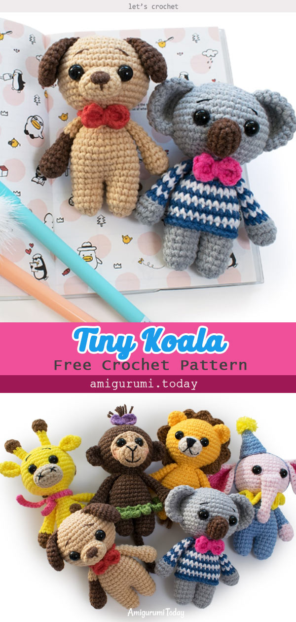 Amigurumi Tiny Koala Crochet Free Pattern