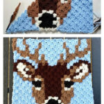 Deer Stag C2C Square Free Crochet Pattern