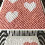Hearts Blanket Free Crochet Pattern