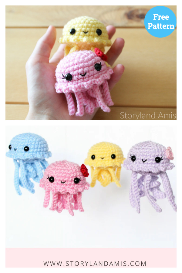 Baby Jellyfish Amigurumi Free Pattern 