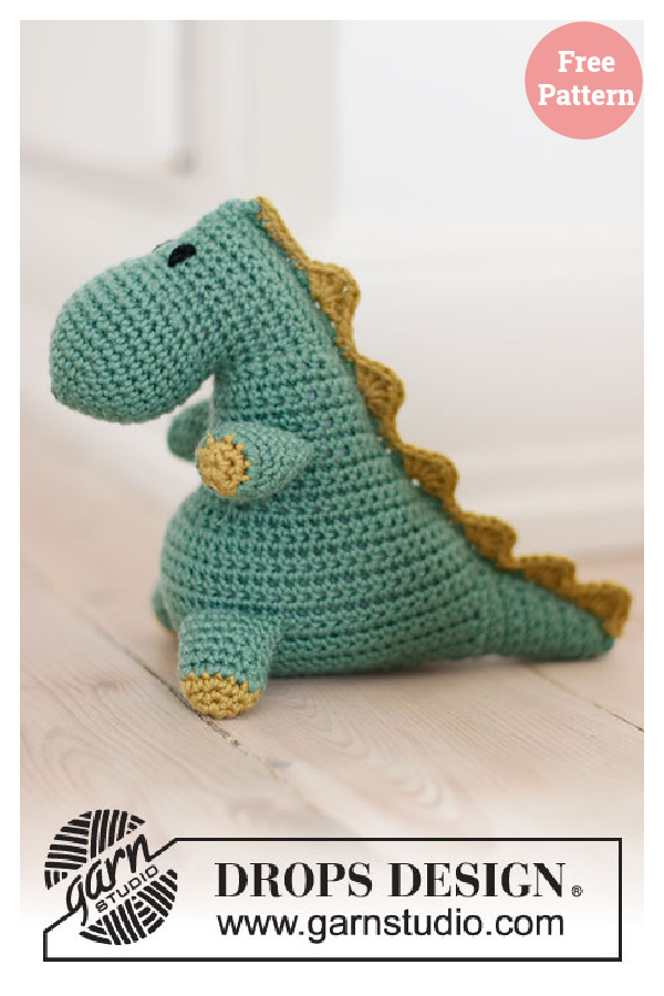 Bob the Dinosaur Free Crochet Pattern