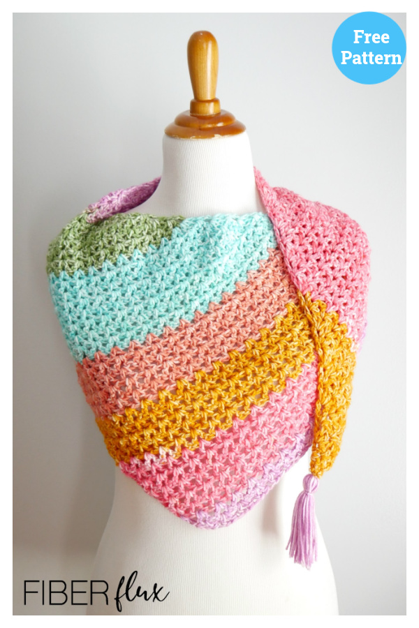 Comforts of Home Shawl Free Crochet Pattern