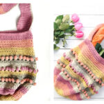 Crochet Gathering Rosebuds Market Bag Free Pattern