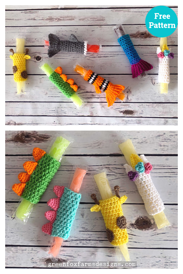 Freeze Pop Holder Free Crochet Pattern