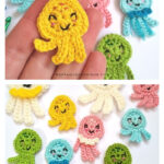 Jellyfish And Octopus Appliques Free Pattern