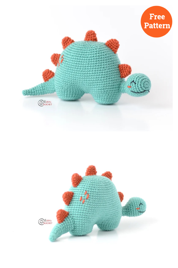 Kevin the Dino Free Crochet Pattern