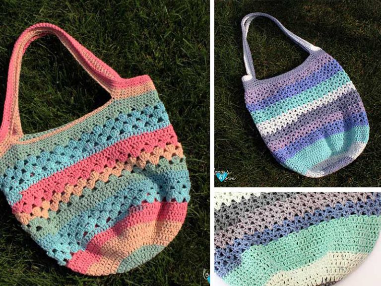 Speedy V-stitch Market Bag Free Pattern Pattern