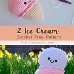 the 2 Ice Cream Amigurumi Free Crochet Pattern