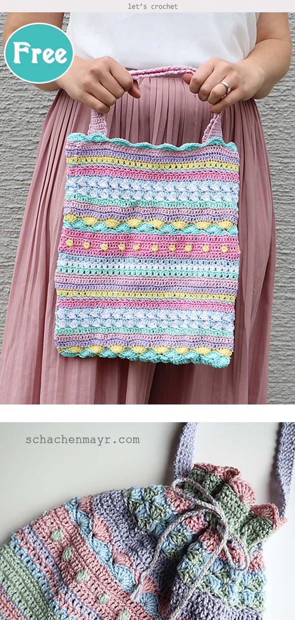 Summerstripes Bag Free Crochet Pattern