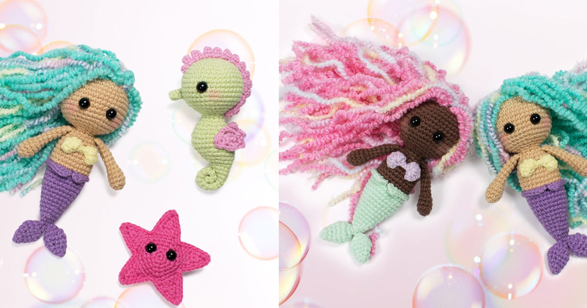 Little Mermaid Amigurumi Crochet Free Pattern
