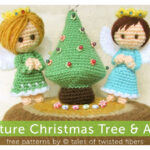 Christmas Tree and Angels Free Crochet Pattern