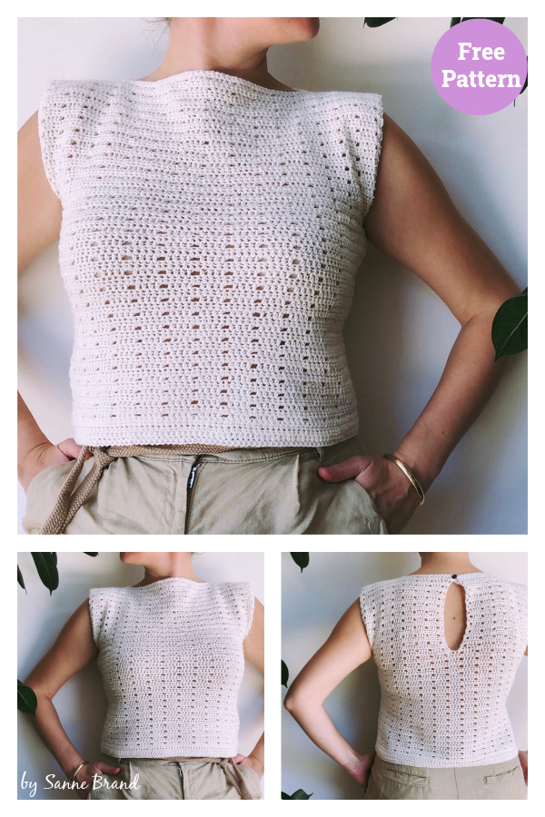 Dandelion Summer Top Free Crochet Pattern