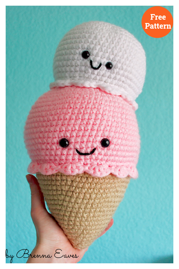 Ice Cream Free Crochet Pattern