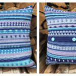 Summerstripes Pillow Free Crochet Pattern