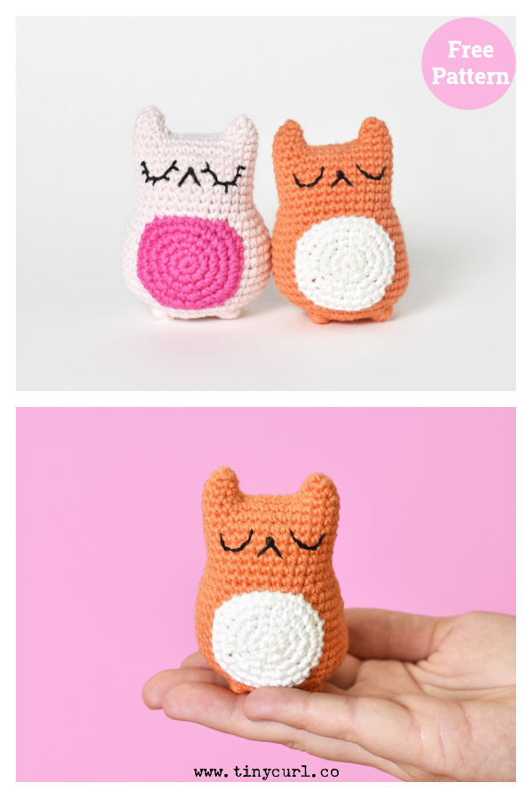 Tiny Cat Amigurumi Free Crochet Pattern