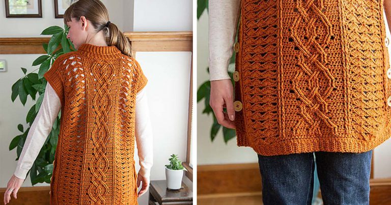 Midtown Mantle Tunic Free Crochet Pattern