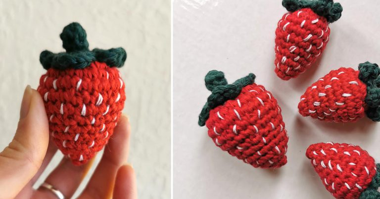 Strawberry Free Crochet Pattern