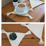 Boho Triangle Coaster Free Crochet Pattern