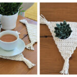 Boho Triangle Coaster Free Crochet Pattern