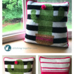 Crochet Cactus Pillow Free Pattern