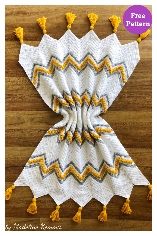 Drops of Heaven Blanket Free Crochet Pattern