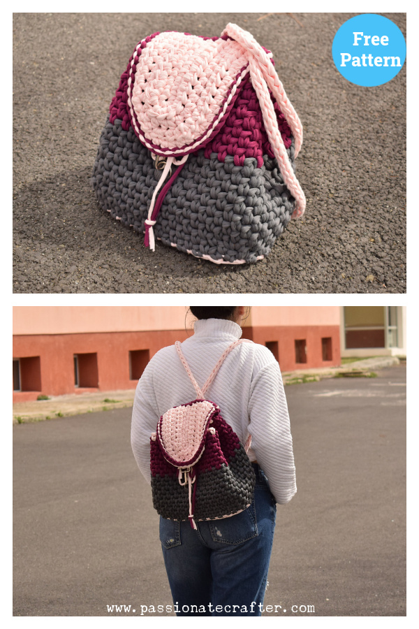 Modern And Stylish Backpack Free Crochet Pattern