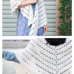 Spring Scallop Wrap Free Crochet Pattern and Video Tutorial