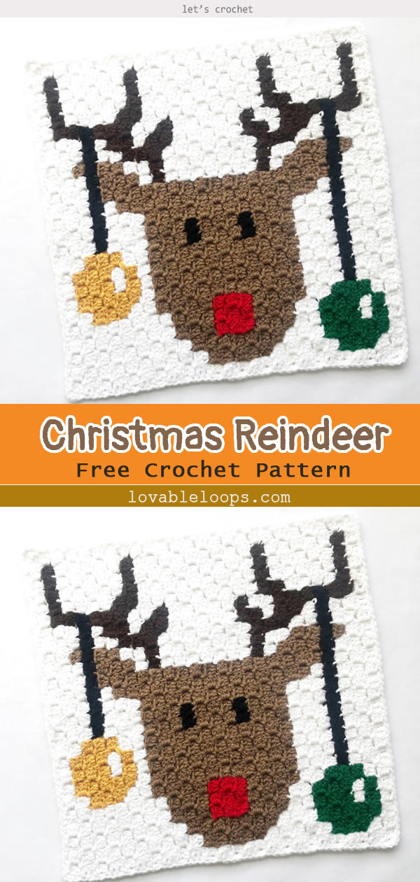 Crochet Christmas Reindeer Free Pattern