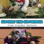 Christmas Snorre the Snowman Amigurumi Crochet Pattern