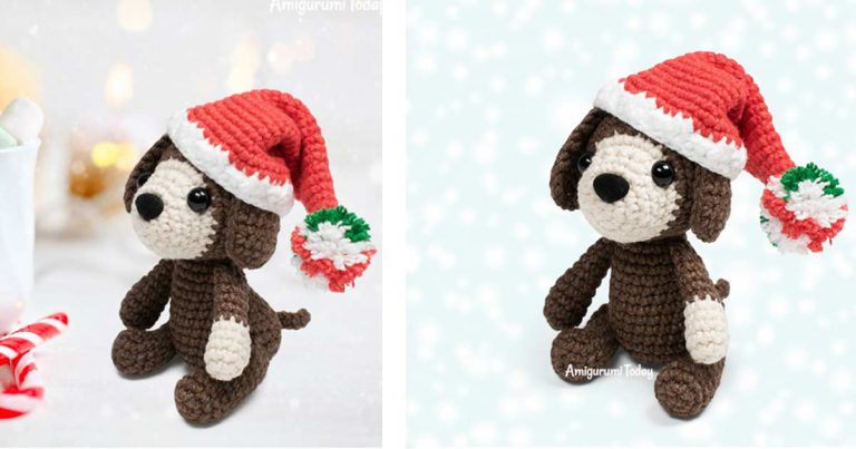 Amigurumi Christmas Puppy Free Crochet Pattern