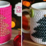 Christmas Cross Stitch Mug Cozy Crochet Free Pattern