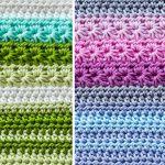 Baby Rainbow Sampler Blanket Crochet Free Pattern