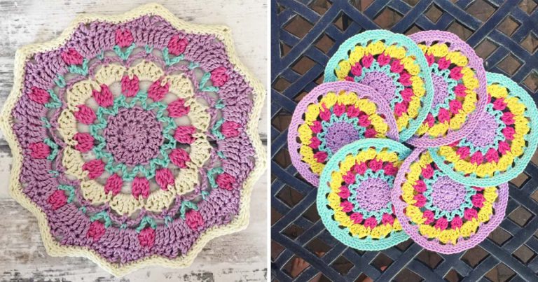 Tulip Mandala Free Crochet Pattern