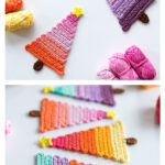 Ice Pop Christmas Trees Free Crochet Pattern