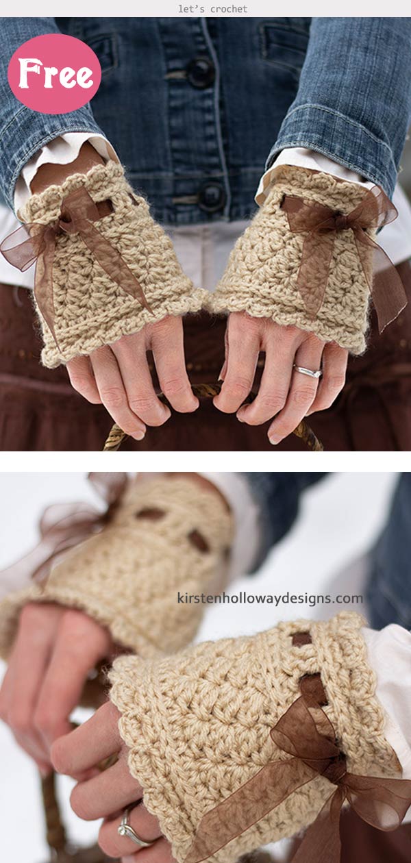 Crochet Hand Warmers Free Pattern