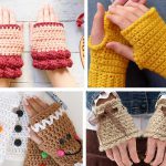 4+ Easy Fingerless Gloves Crochet Free Pattern
