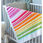 Baby Rainbow Sampler Blanket Free Crochet Pattern