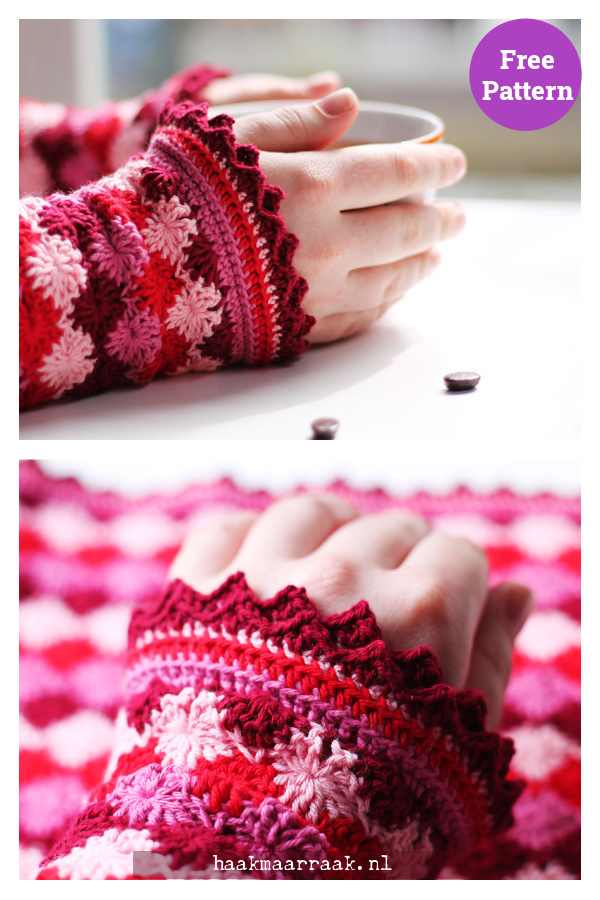 Catherine Wristies Crochet Free Pattern