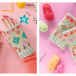 Crochet the Hygge Embroidered Wristies Free Pattern