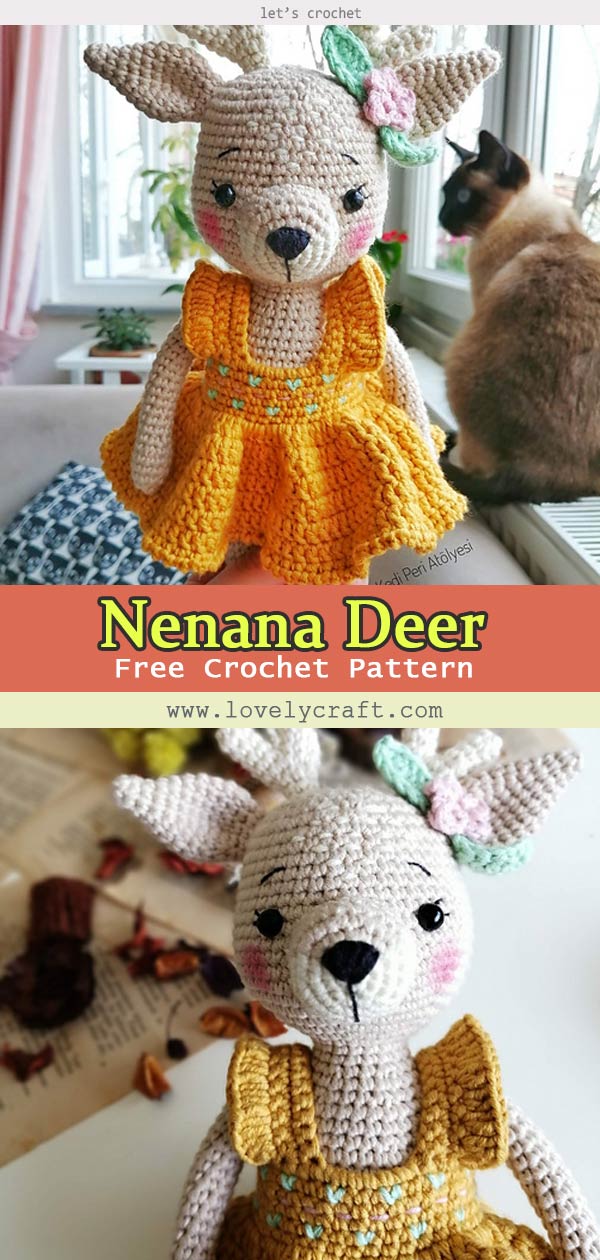 Nenana Deer Amigurumi Free Crochet Pattern