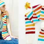 Fall Fling Hat & Scarf Set Free Crochet Pattern
