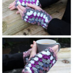 Granny Square Gloves Free Crochet Pattern