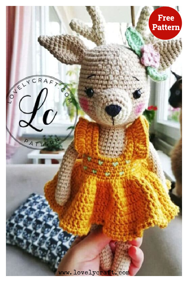 Nenana Deer Amigurumi Free Crochet Pattern 