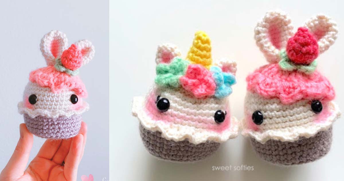 The 3 Cupcake Amigurumi Free Crochet Pattern