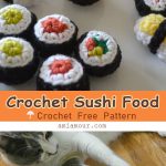 Sushi  Amigurumi Food Crochet Free Pattern