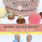 Bunny Easter Basket Free Crochet Pattern