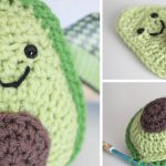Avocado Amigurumi Crochet Free Pattern